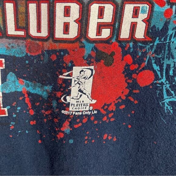 Corey Kluber 2017 Blue Cleveland Indians Gildan Graphic T-Shirt Medium - Picture 3 of 8